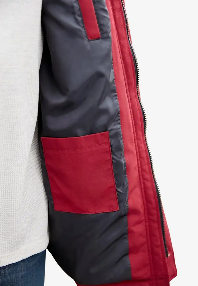 Arctic Down Parka with Detachable Hood and Insulated Cuffs