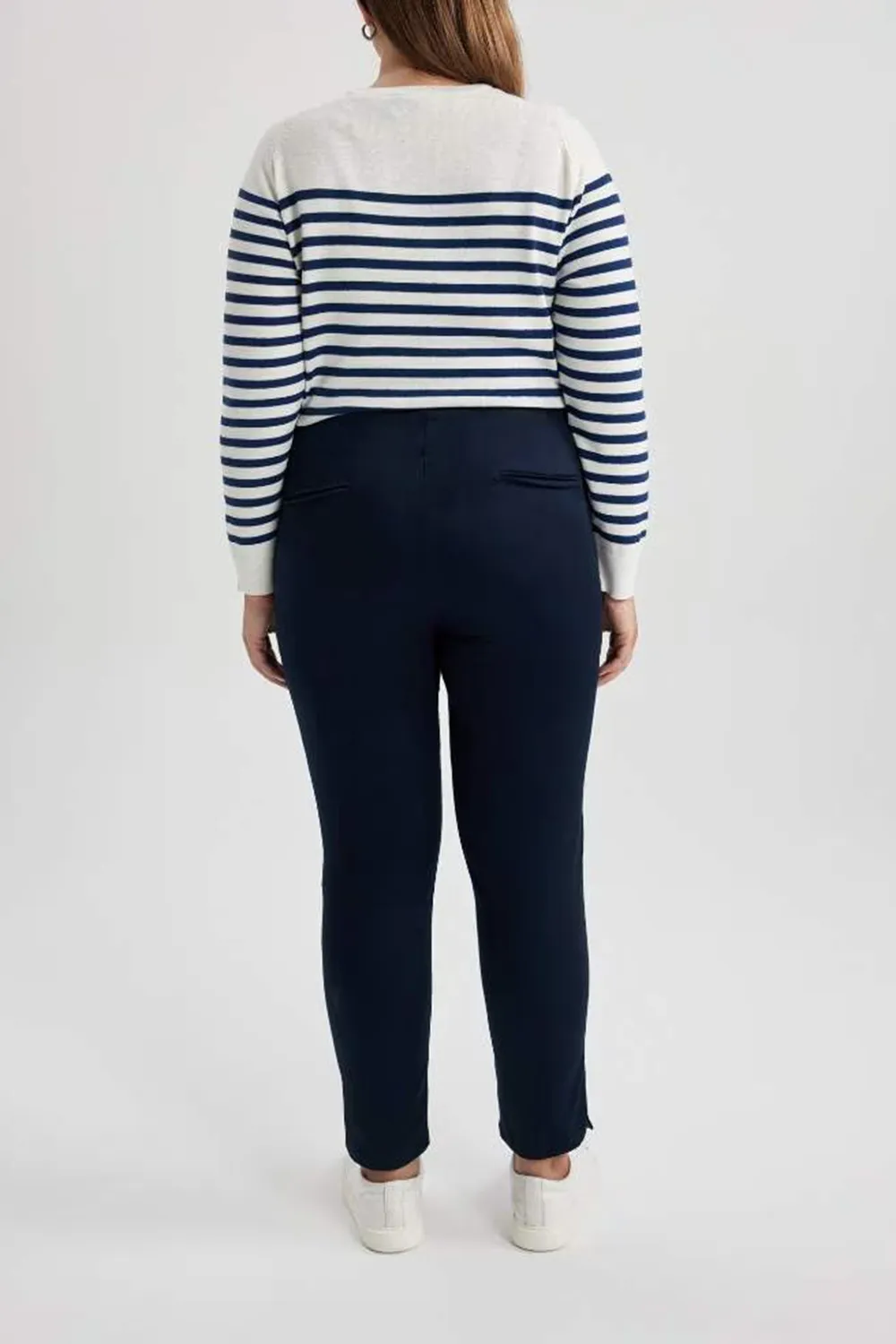 Elastic-Waist Solid Training Pants