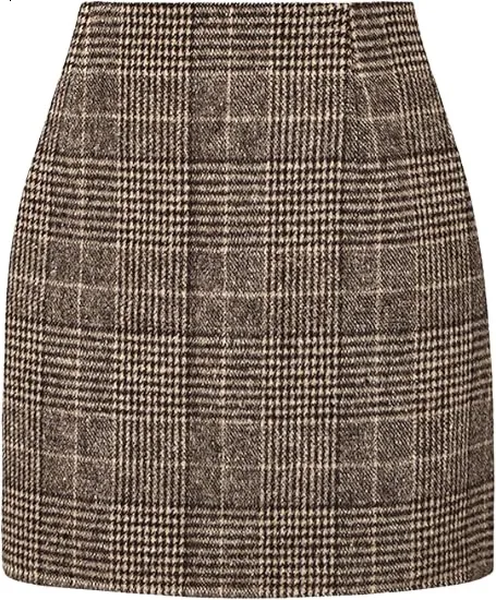 🎁Christmas Gifts🎁Women's High-Waisted Slim-Fit Plaid Mini Skirt