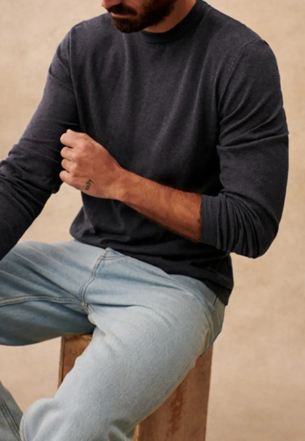 Sweater-Mottled Blue