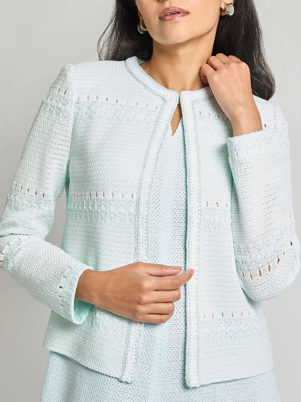 Round Neck Short Women's Jacket