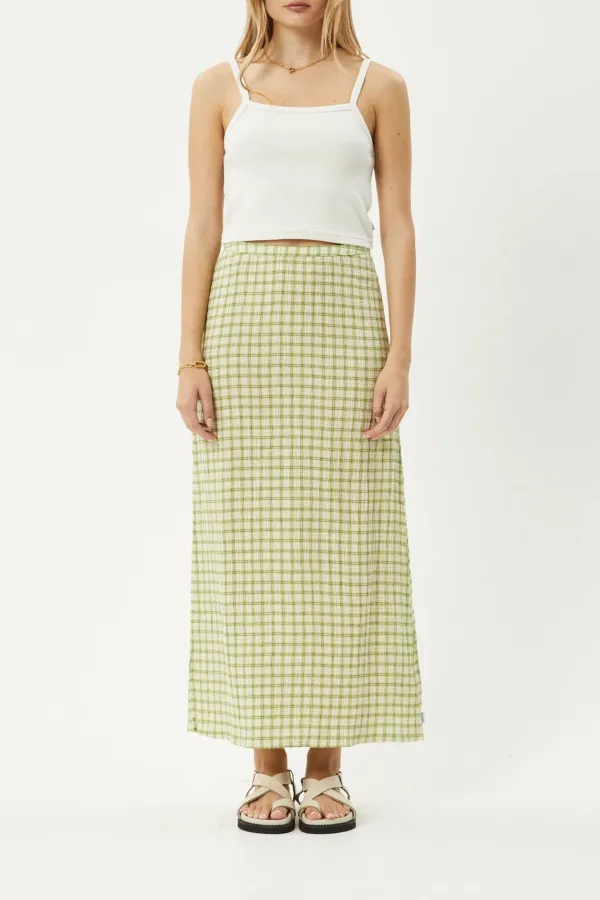 Classic Versatile Yellow Plaid Skirt