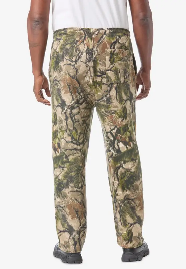 Fleece Open-Bottom Sweatpants