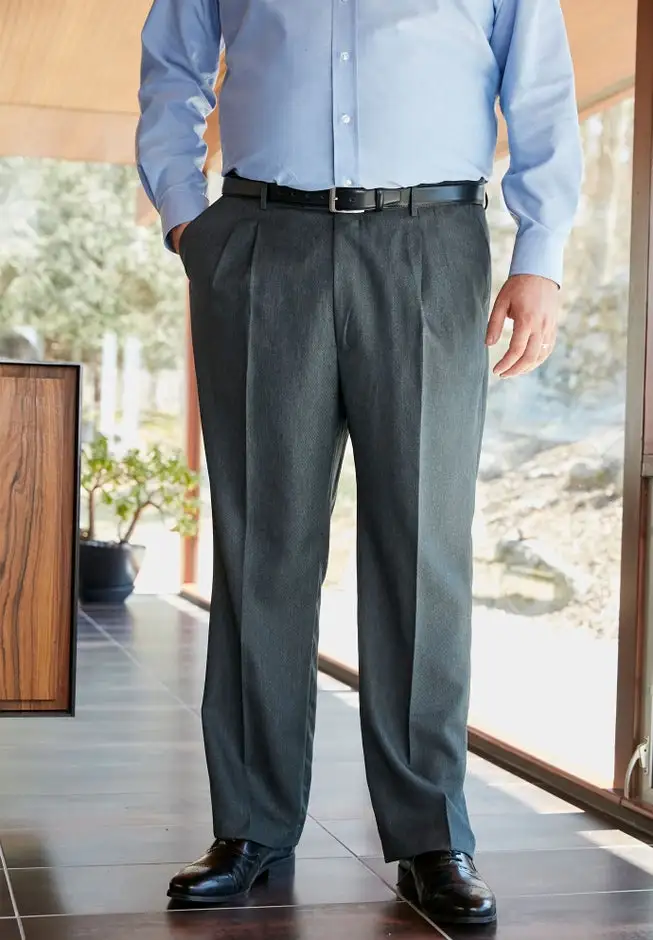 Easy Movement Pleat-Front Expandable Dress Pants