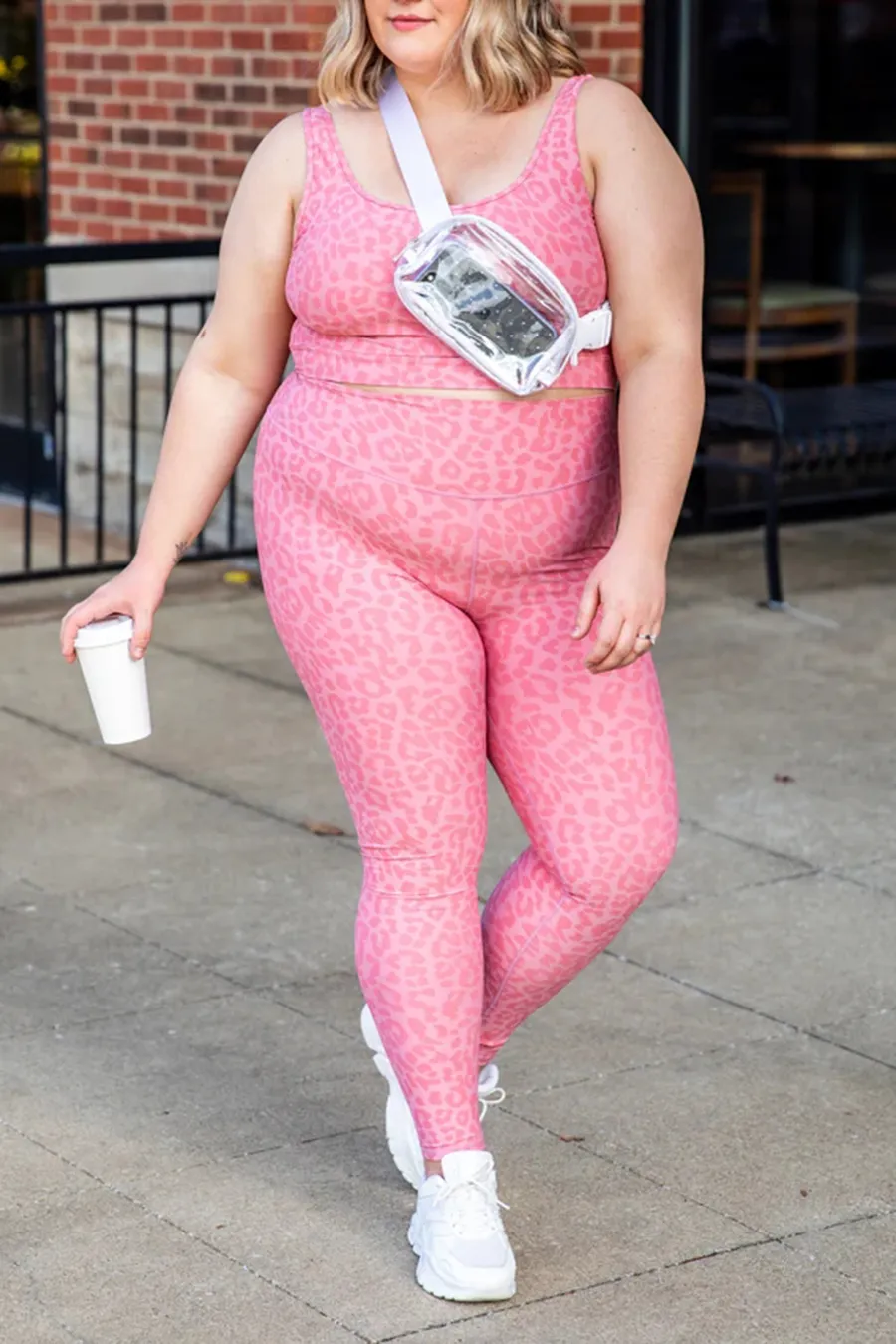 Pink Leopard Print Leggings