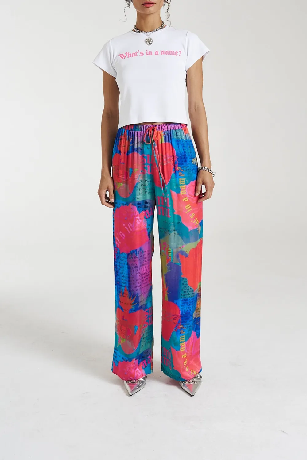 Personal Artistic Color Collision Straight  Pants