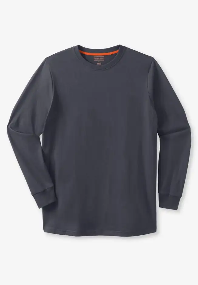 Heavyweight Long-Sleeve No Pocket Crewneck Tee