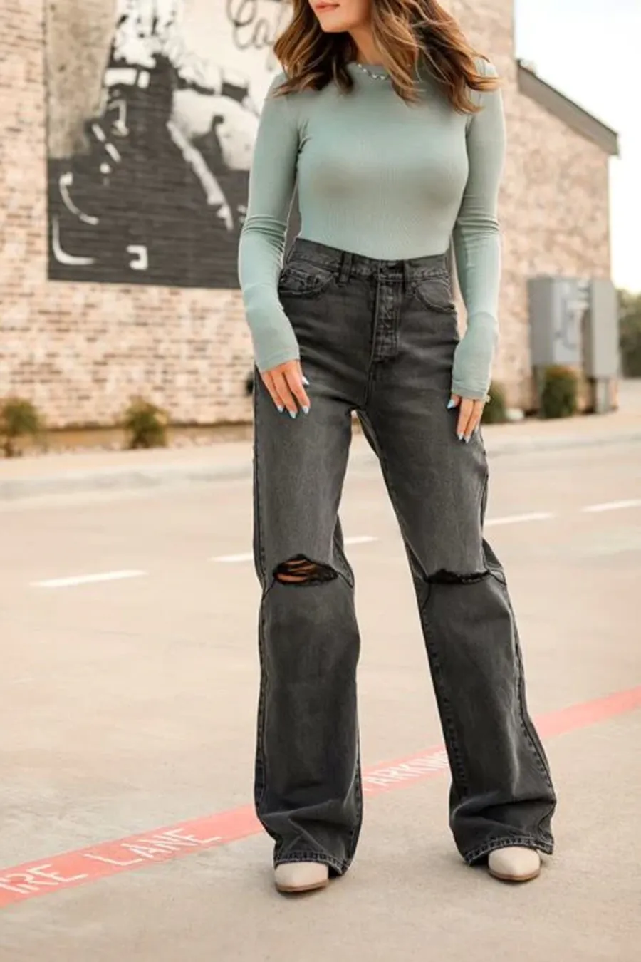 Black Regular Denim Jeans