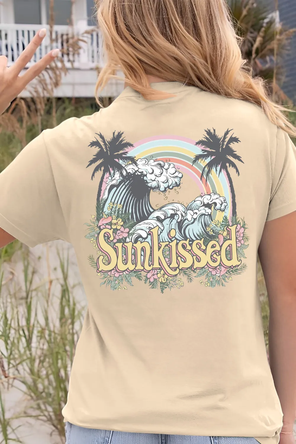 Sunkissed Beach - Back Printed Tee