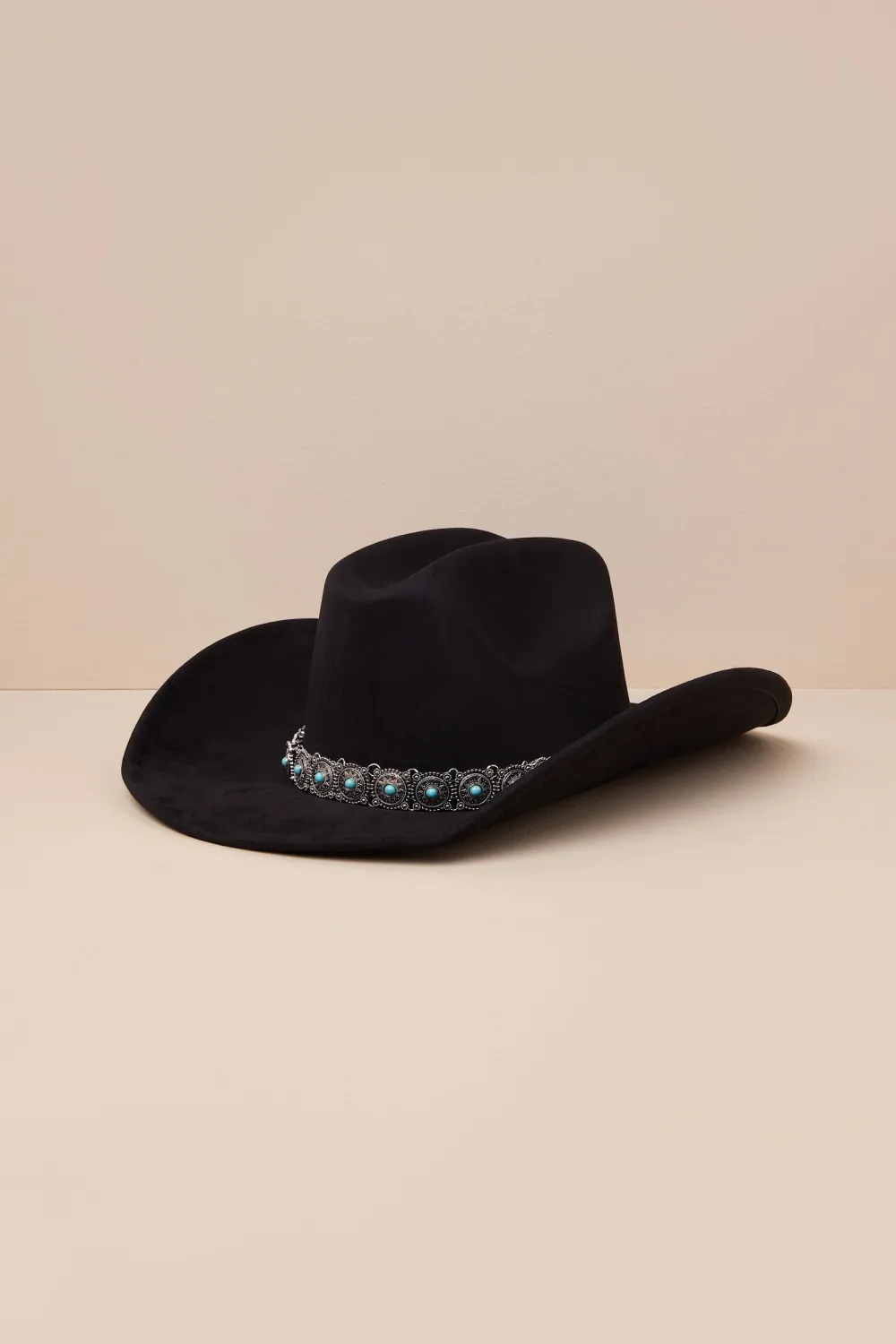 Stylish Soft Faux Suede Black Hat