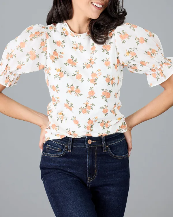 Small Floral Print Blouse