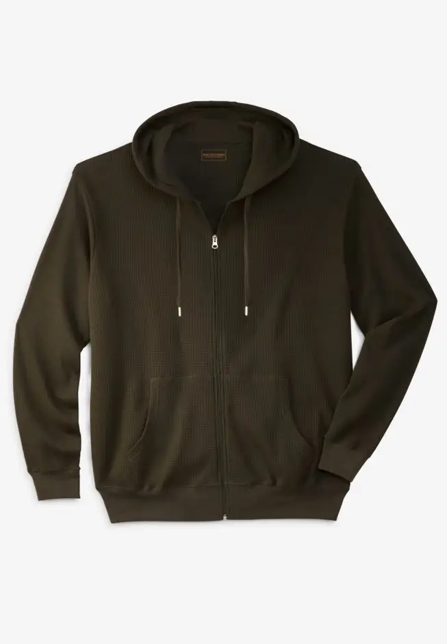Boulder Creek™ Thermal Waffle Zip Hoodie