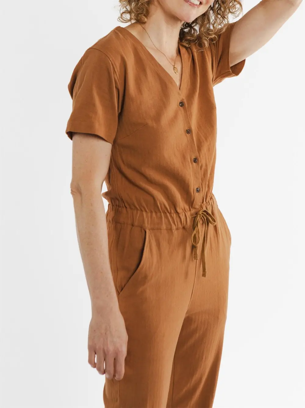 The V-Neck Commuting Jumpsuit