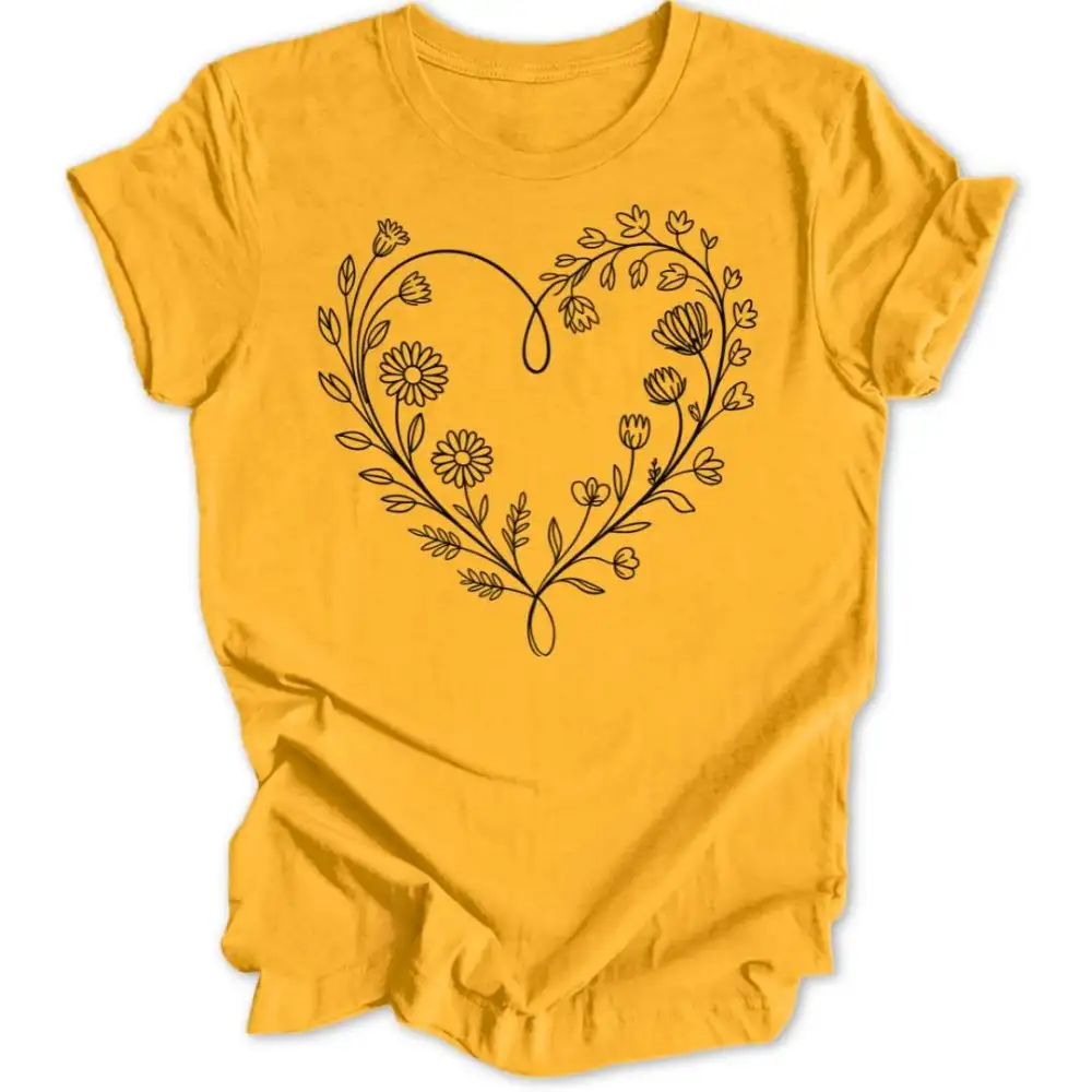 Flower Heart Unisex T-Shirt