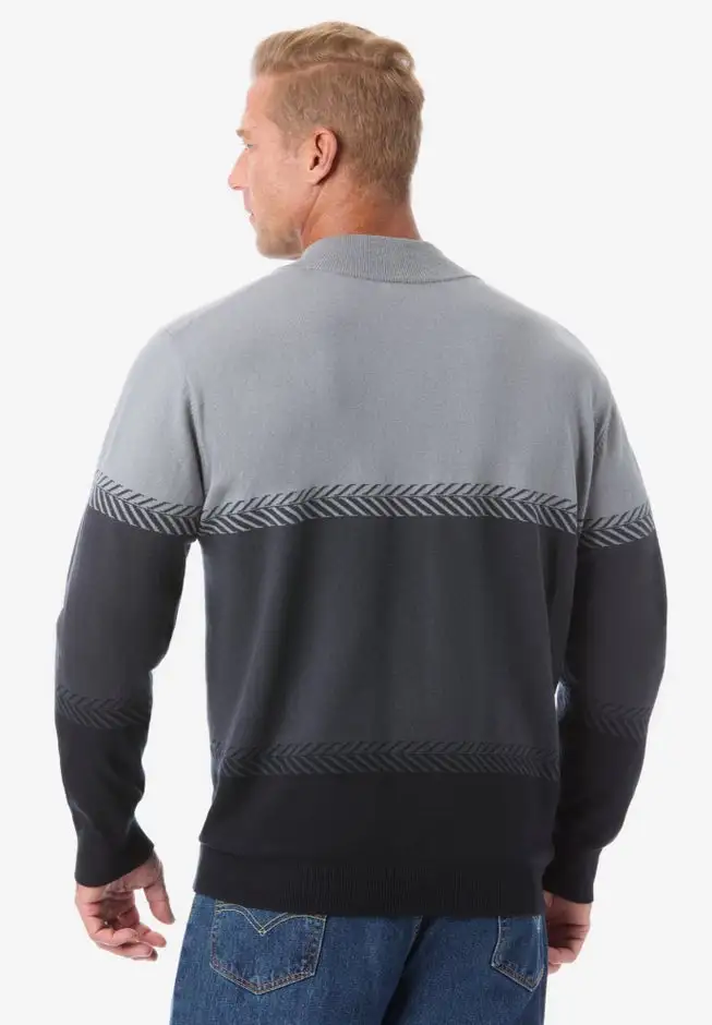 Quarter Zip Mock Neck Lightweight Sweater