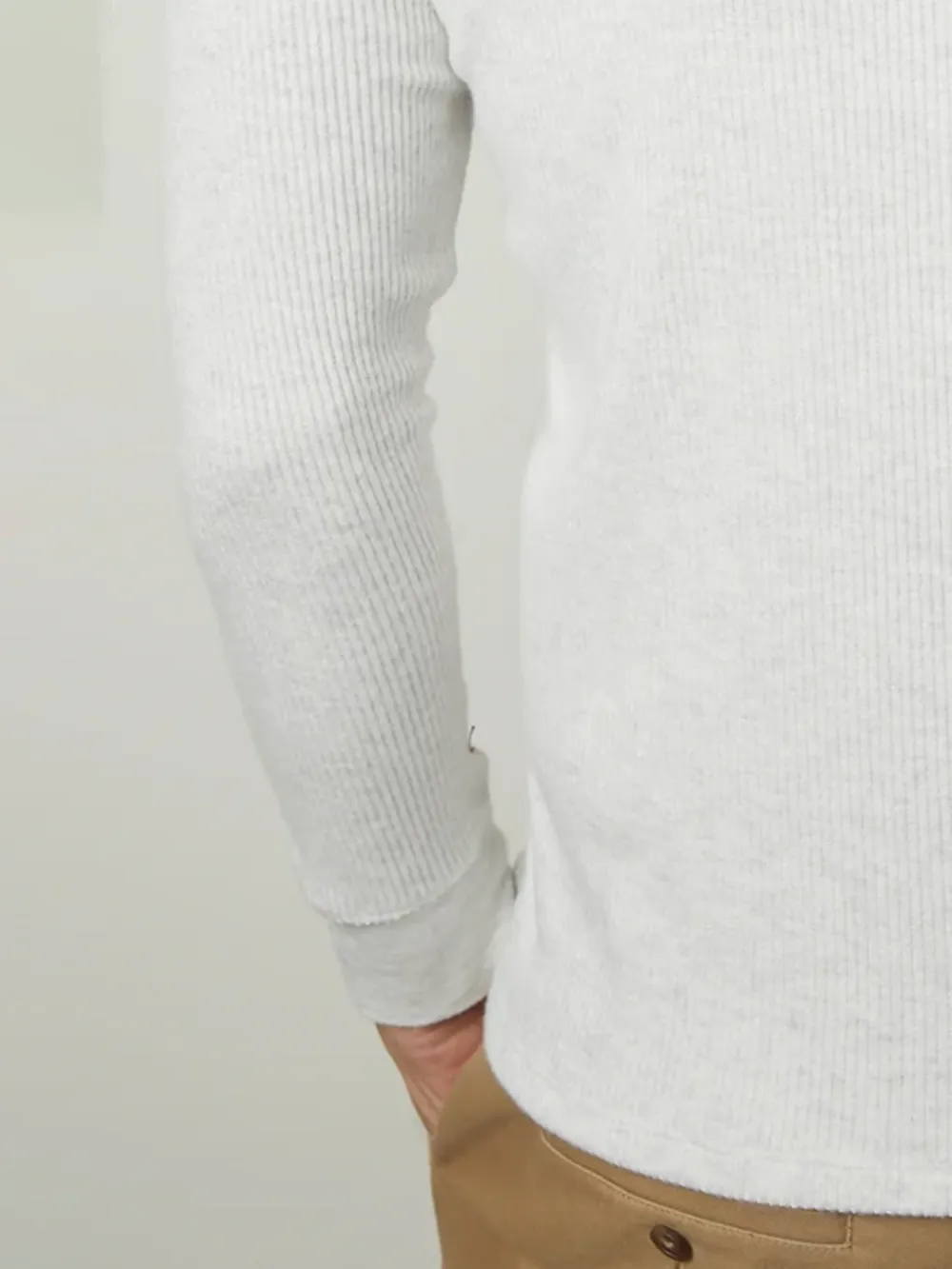 Knitted Solid Color Long Sleeve Top