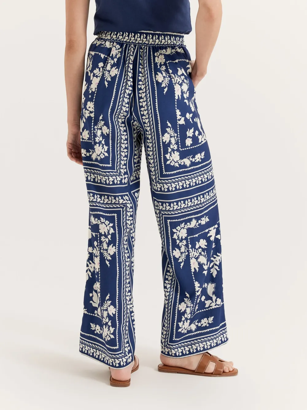 Deep Sea Blue Art Graphic Pants
