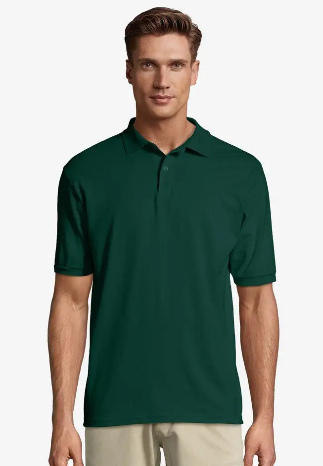 Hanes® Cotton-Blend EcoSmart® Jersey Polo