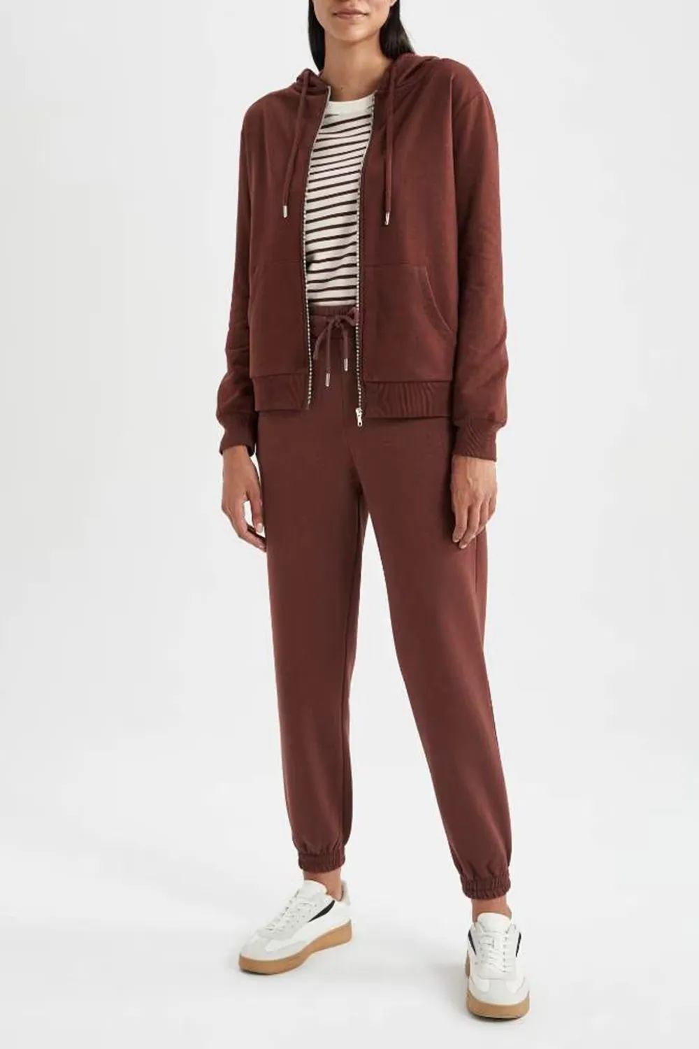 Casual Solid Straight Pants