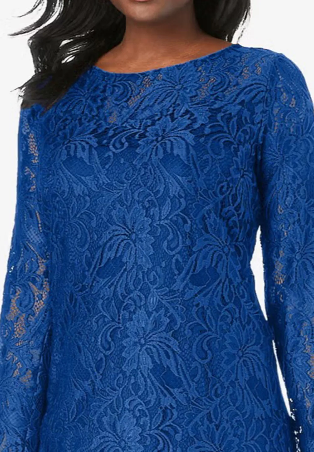 Rear Waterdrop Collar Dress