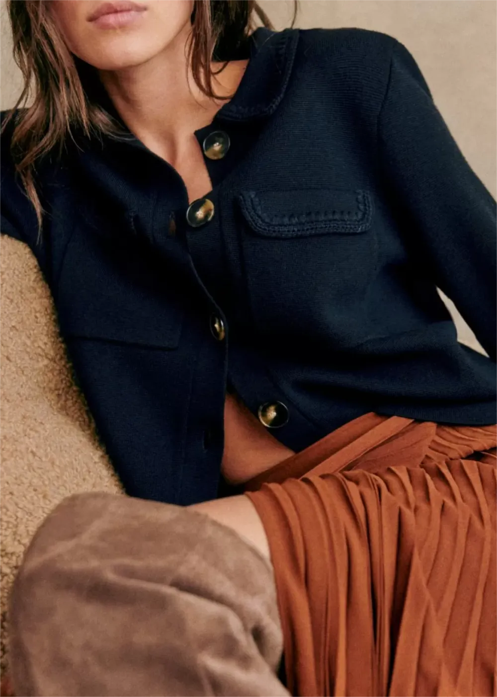 Lapel Collar Knitwear