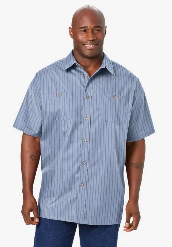 Striped Short-Sleeve Sport Shirt