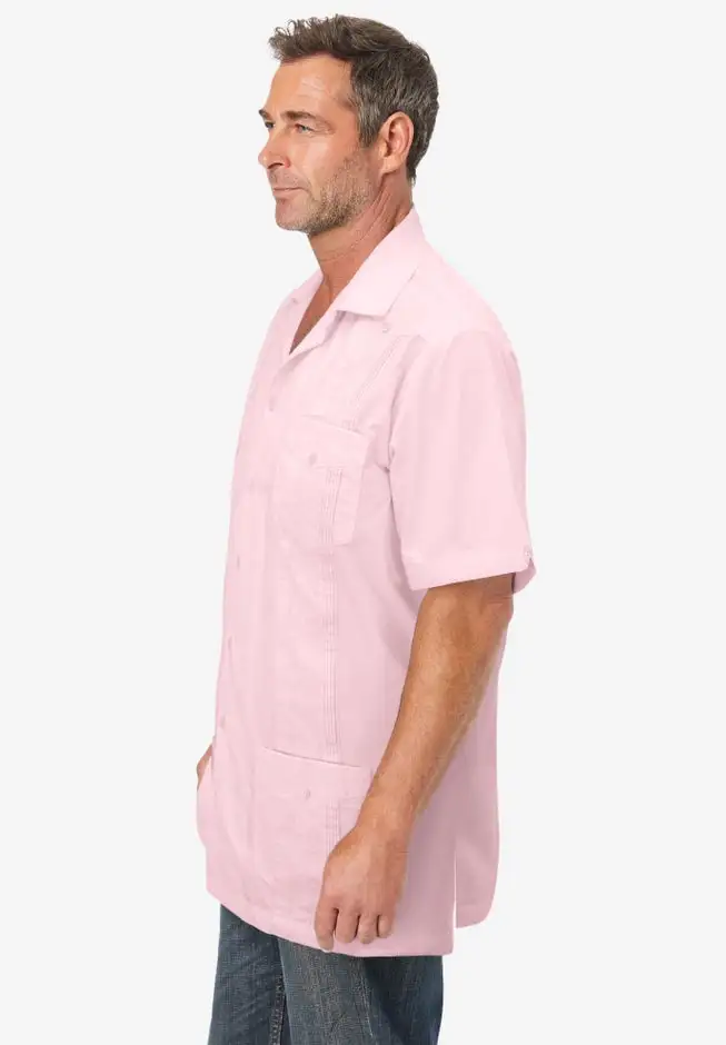 Short-Sleeve Guayabera Shirt