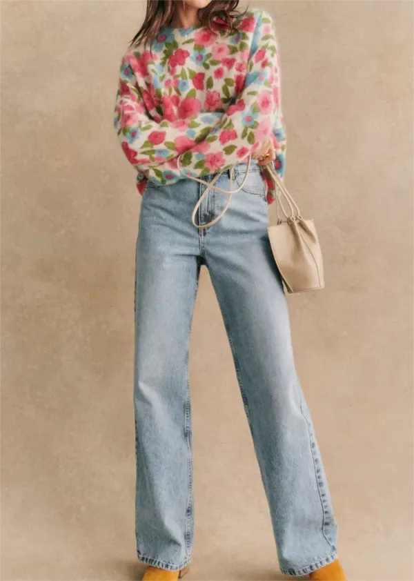 Floral Print  Knitwear