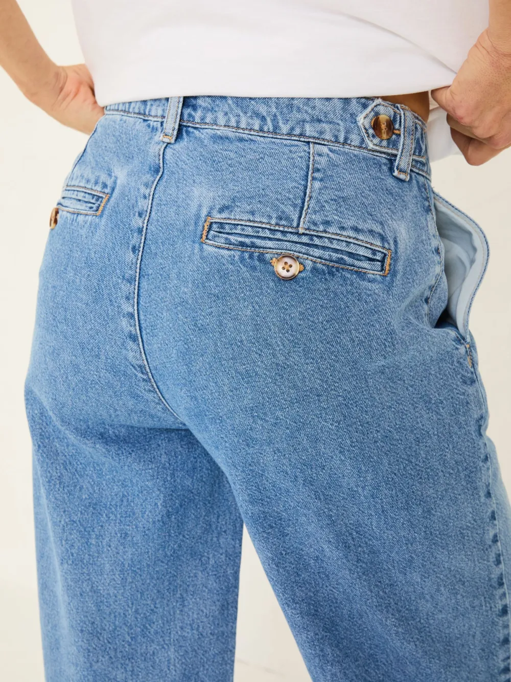 Denim Vintage Wide Leg Jeans