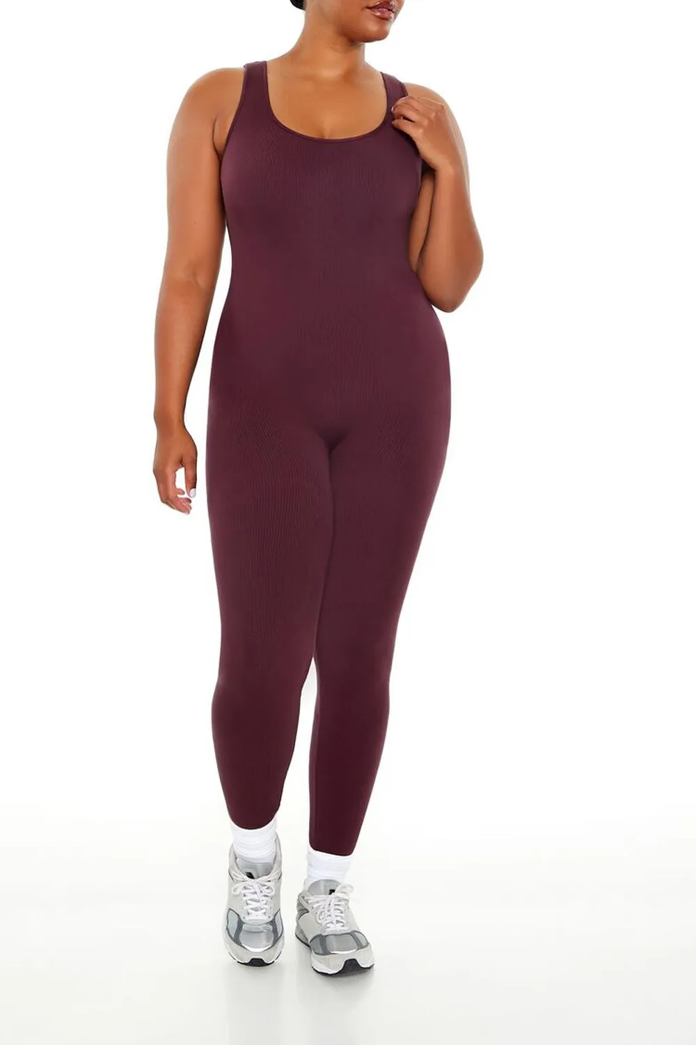 Plus Size Seamless Tank Jumpsuit