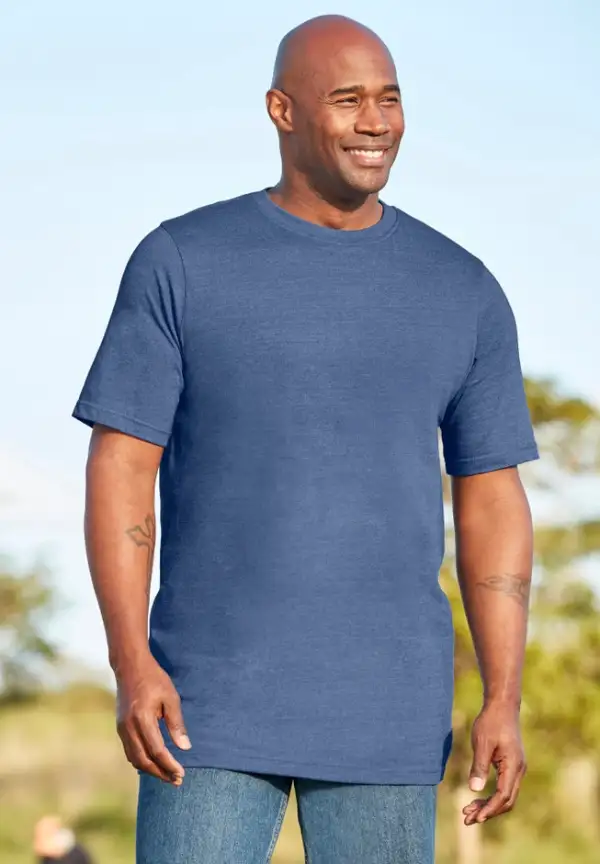 Heavyweight Longer-Length Crewneck T-Shirt