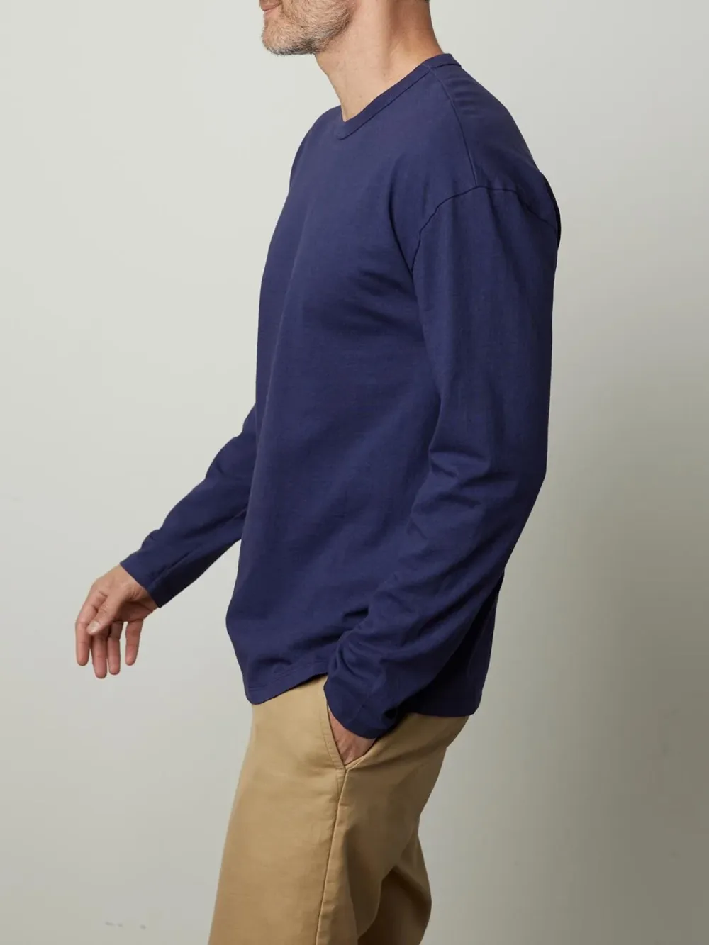 Men's Fashion Cotton Oversize Long Sleeve T-Shirt