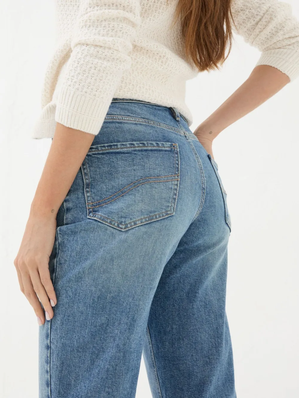 Blue Denim Boyfriend Jeans