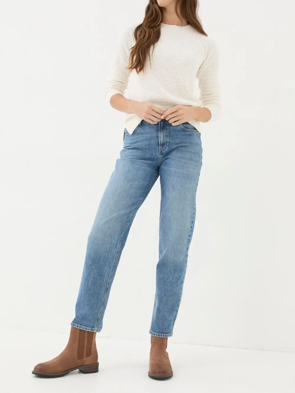 Blue Denim Boyfriend Jeans