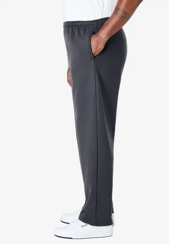 Fleece Open-Bottom Sweatpants