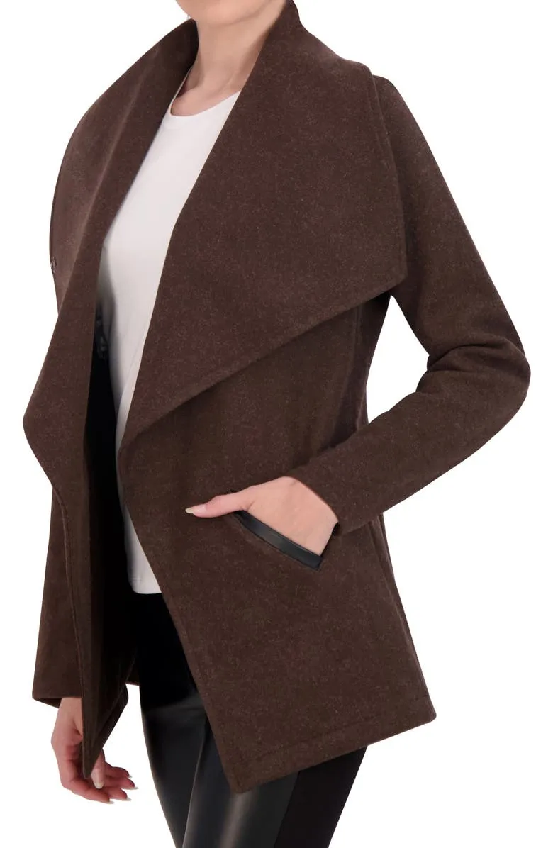 Faux Cashmere Drape Jacket