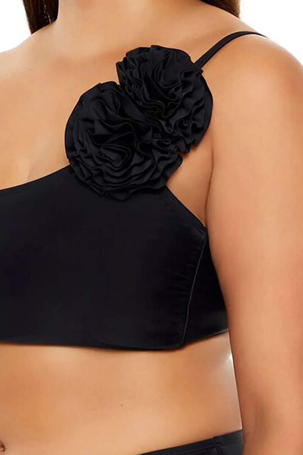 Plus Size Rosette Bikini Top