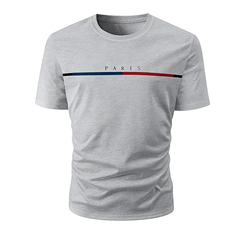 Men's Letter Graphic Tee Tops