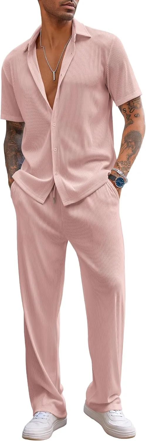2-Piece Men's Casual Beach Outfit
