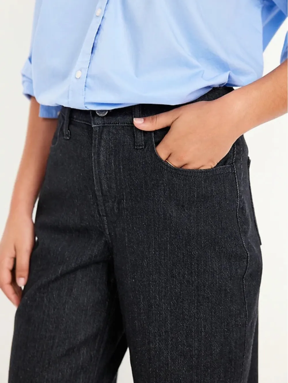 ⚡Last day Promotion🔥 Women's High-Waisted Barrel Ankle Jeans