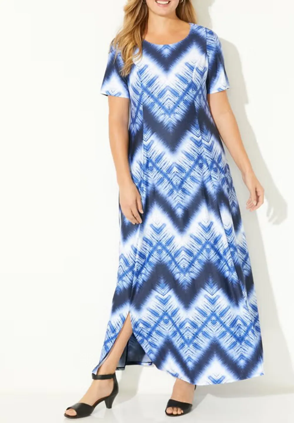 Printed Slit Dress