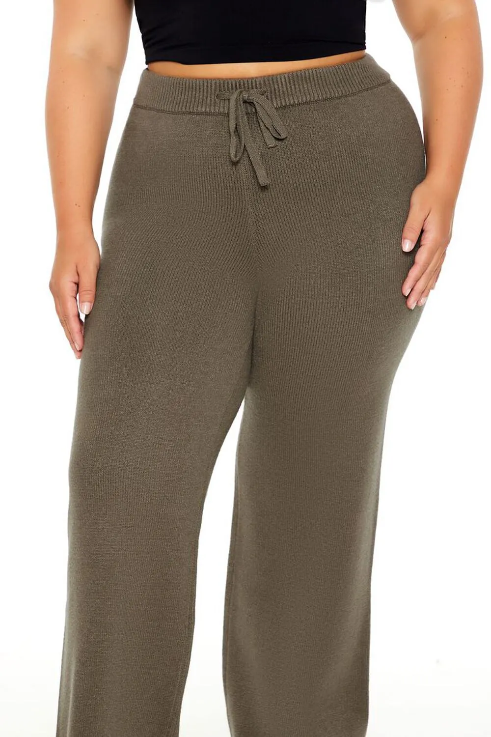 Plus Size Sweater-Knit Pants