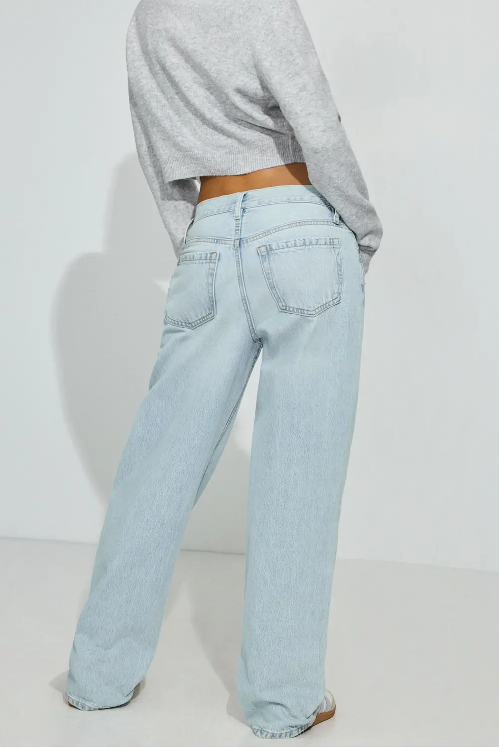 Low Rise Baggy Carden Blue Jeans