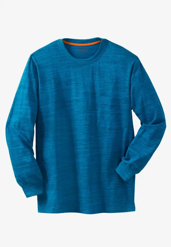 Heavyweight Crewneck Long-Sleeve Pocket T-Shirt