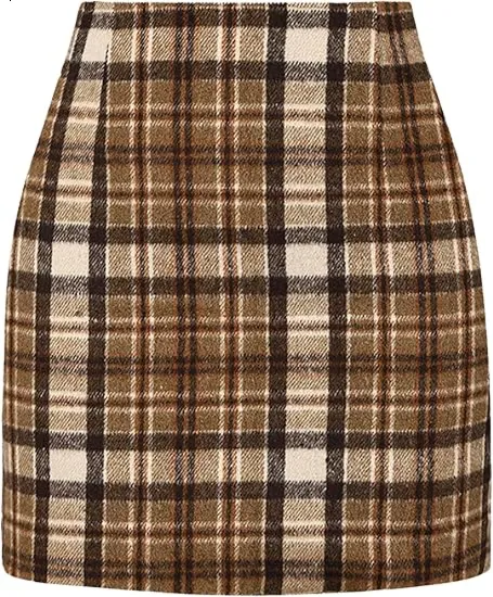 🎁Christmas Gifts🎁Women's High-Waisted Slim-Fit Plaid Mini Skirt