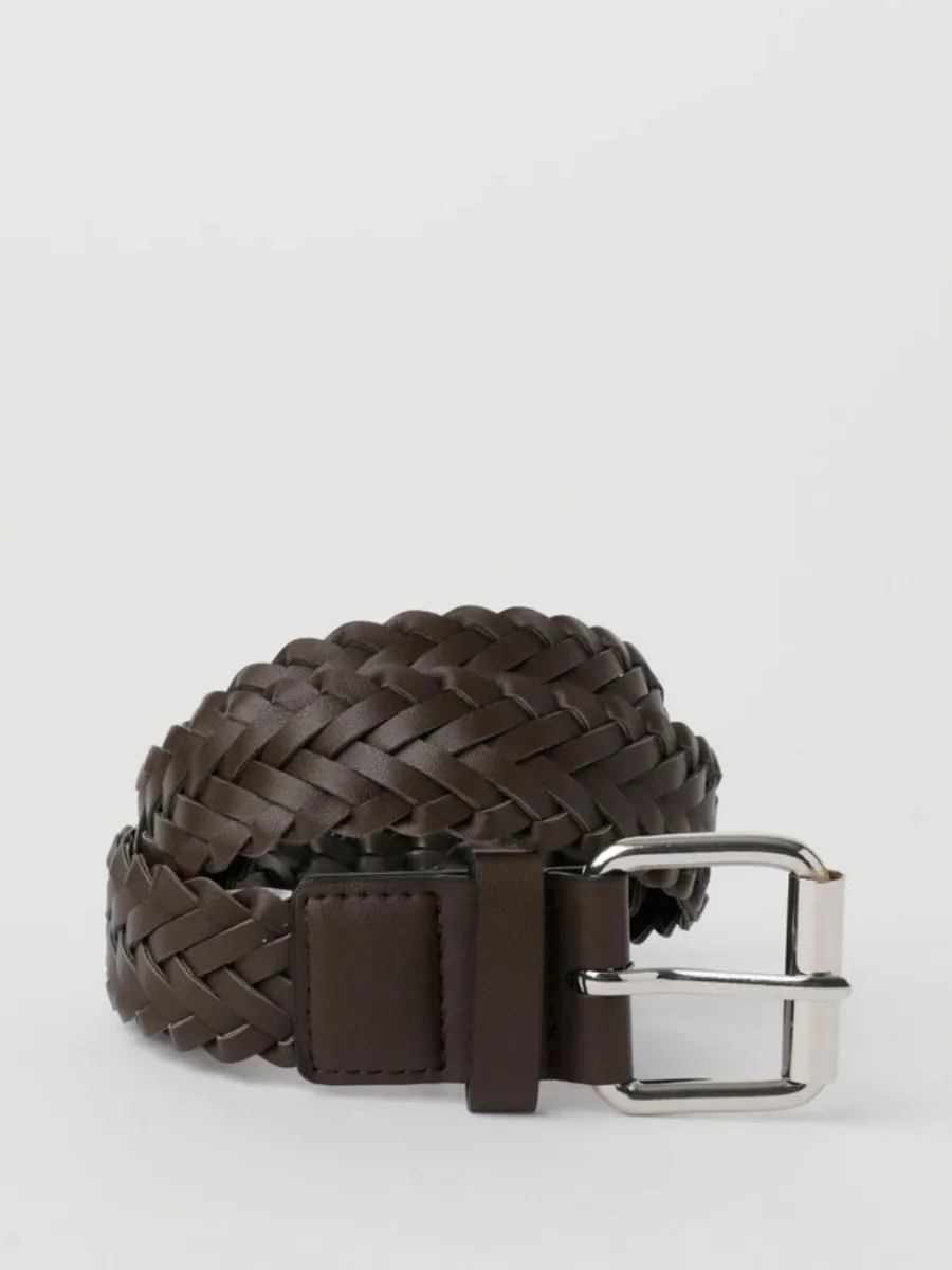 Casual Woven Leather Waist Belt