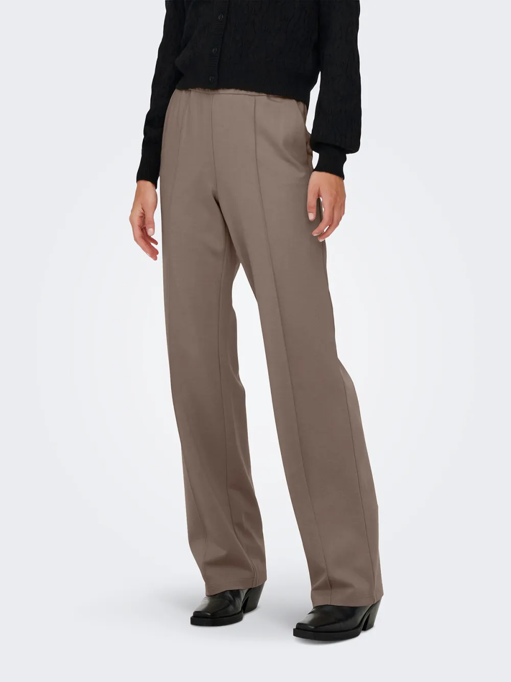 Plain Colored Casual Style Pants