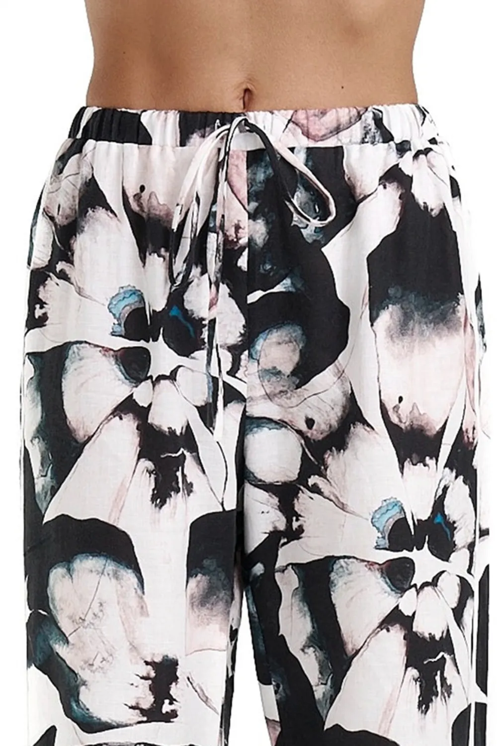 Black And White Personality Minimalist Straight  Pants