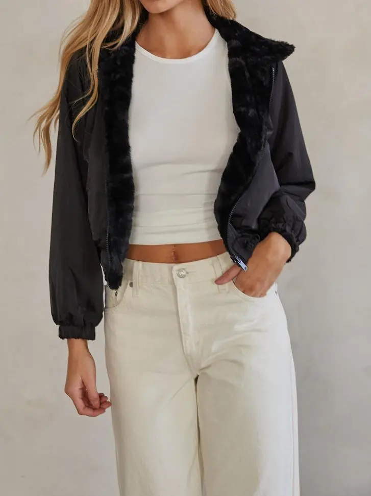 Amelia Reversible Faux Fur Jacket