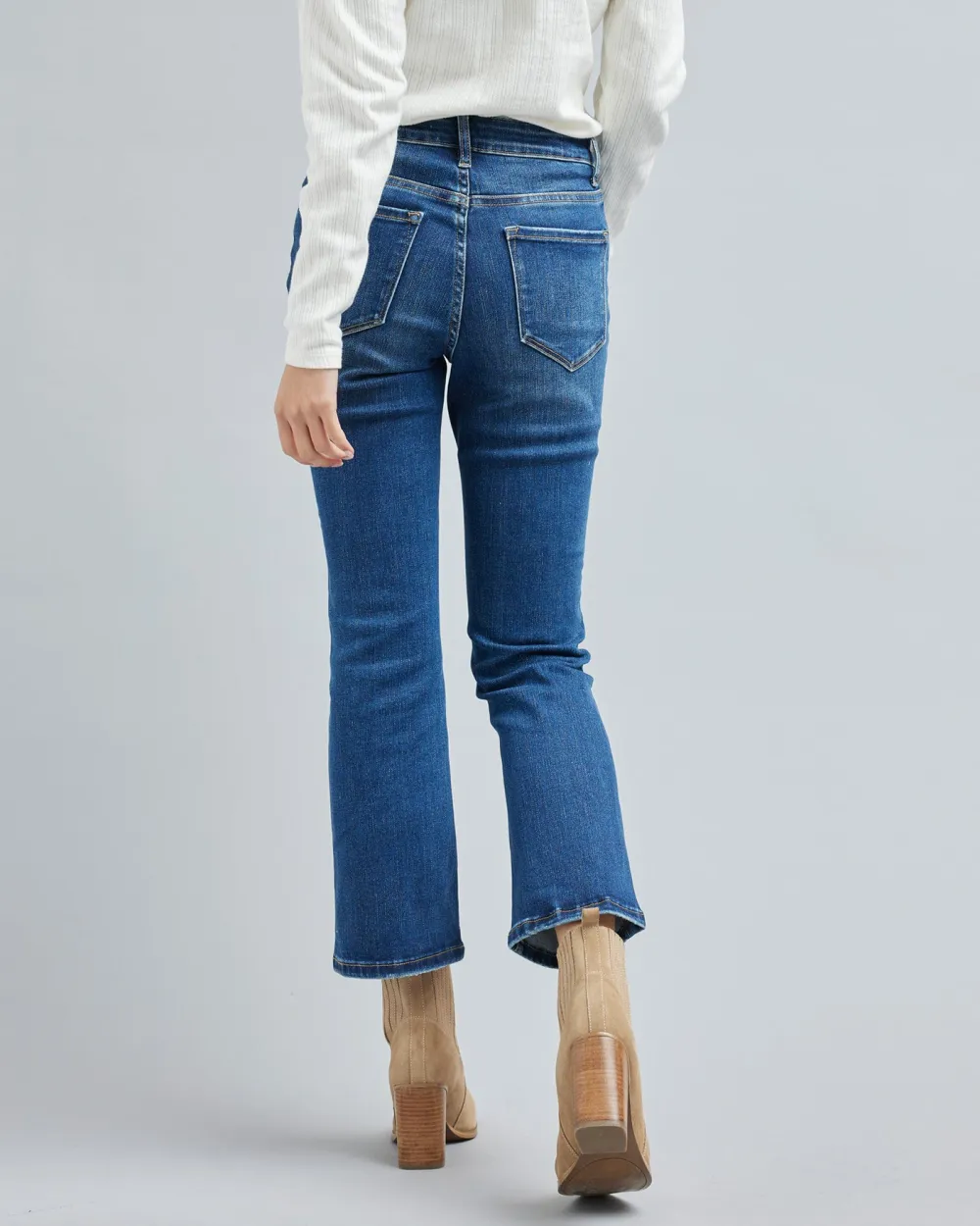 Medium Blue Wash Straight Leg Jean